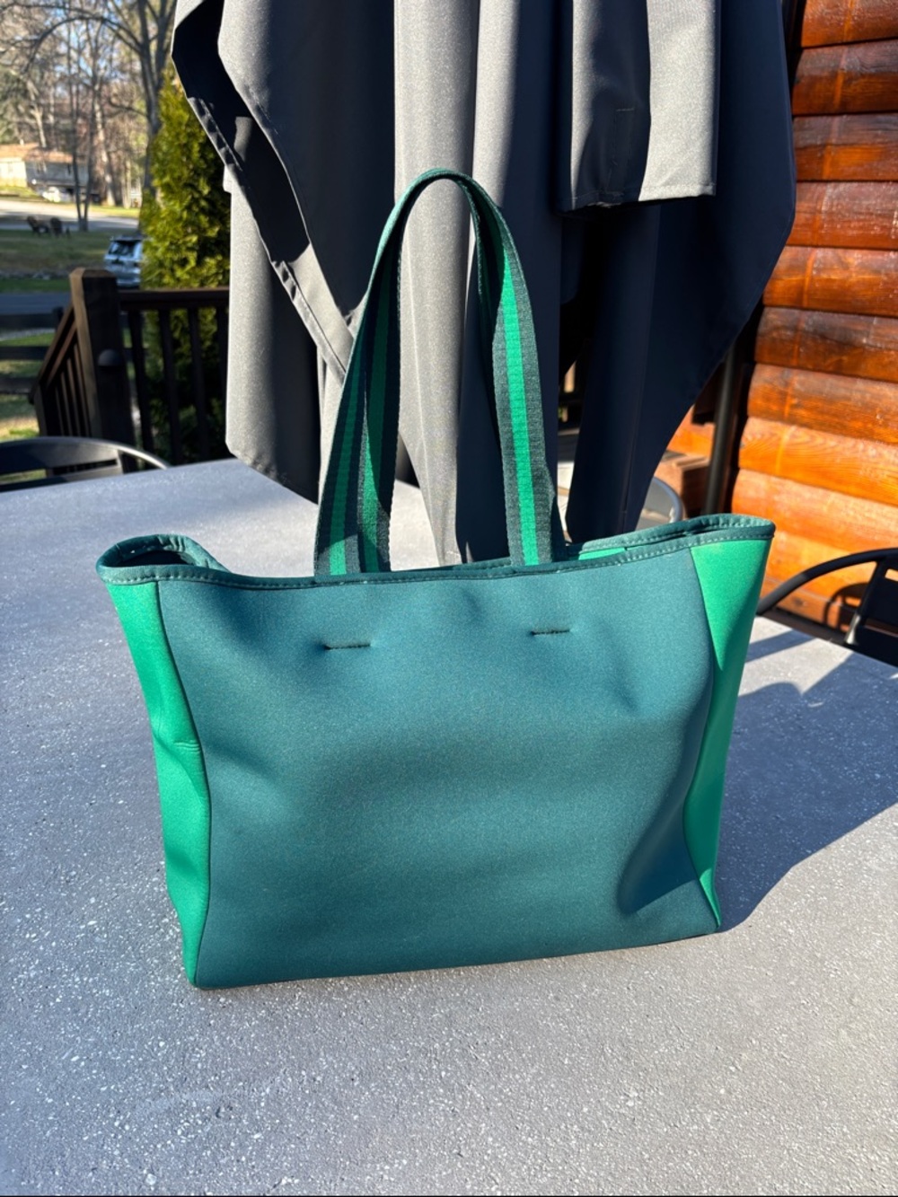 SummerSalt Green Two-Tone Everyday Tote Bag